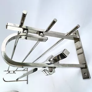 Art Deco Wardrobe Wall Coat Rack 1930er Years Silver Chrome About - Picture 1 of 7