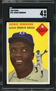 1954 Topps #10 Jackie Robinson SGC 4 CENTERED Set Break J&J - Picture 1 of 2
