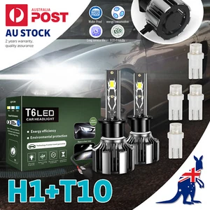 H1 LED Headlight Bulbs Globes 6000K High Beam For Audi A3 1990-1999 TT 2009-2011 - Picture 1 of 13