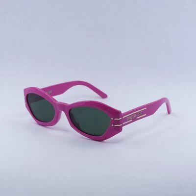 Gafas de sol DIOR DIORSIGNATURE B1U 73C0 brillantes fucsia/verde 55-20-135 nuevas auténticas... Foto 1 de 4