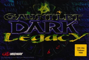 Gauntlet Dark Legacy Arcade Marquee 23.25" X 15.75" - Picture 1 of 4