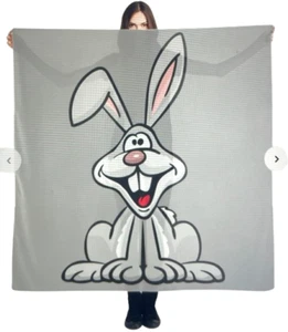 GIANT 55" BUNNY RABBIT SILK Jumbo Foulard Magic Trick Production Big Table Cover - Picture 1 of 15