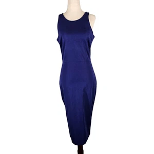Banana Republic Sheath Dress Womens Sz 6 Sleeveless Royal Blue Career Office EUC - Picture 1 of 9