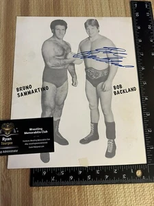 Original Bob Backlund signed wrestling promo WWF NWA AWA WWE Vintage - Picture 1 of 5