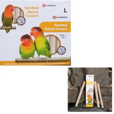 FLAMINGO große Sandstangen Sand- Hüllen - Überzug für Sitzstangen - Sandhüllen 3er Pack