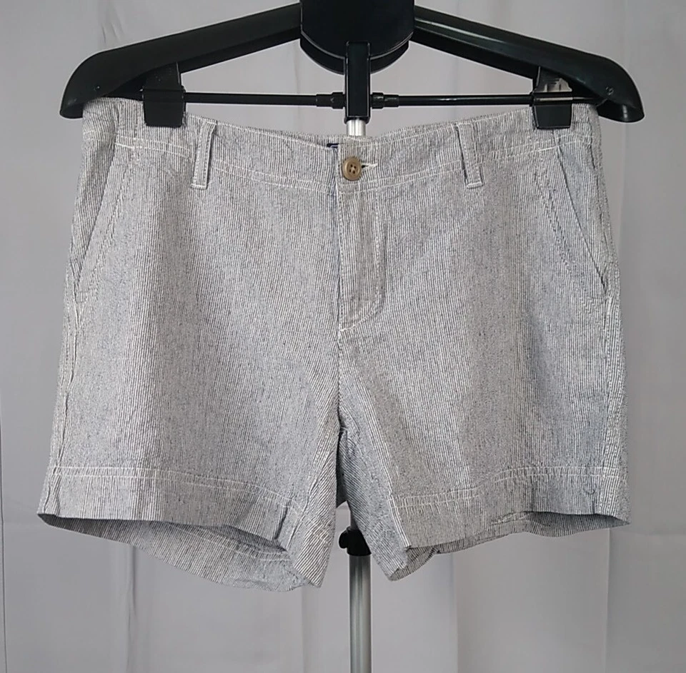 Pantalones Cortos Mujer The North Face Azul y Blanco Rayas Talla 10 Foto 1 de 4