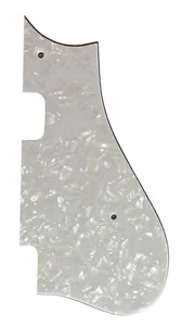 Parts Pickguard For Fender Harmony Rocket H54 H56 Style Guitar 4-Ply-WHITE PEARL - Picture 1 of 4