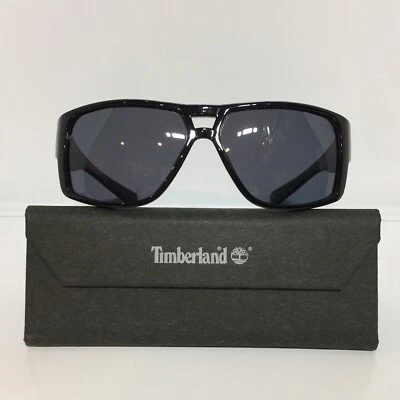 NUEVO EN CAJA Gafas de sol Timberland 9204 01D negras de plástico gris polarizadas para hombre 60 mm Foto 1 de 4