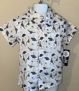 Boys Little Rebels 2 Piece Outfit NWT Size 4T Dinosaurs - Picture 1 of 2