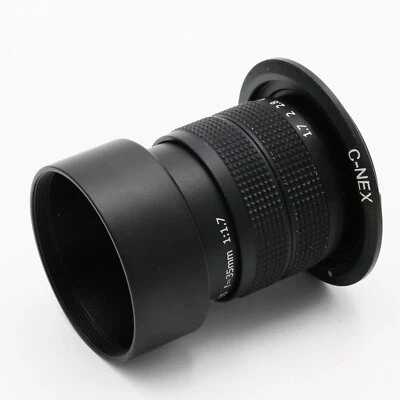 FUJIAN 35mm F/1.7 C mount CCTV lens for NEX E Mount NEX-5 NEX-3 NEX5N NEXC3 NEX7 - Image 1 of 4