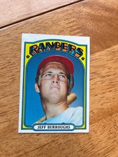 DCC: 1972 Topps Jeff Burroughs Rookie RC Texas Rangers #191 NM-MT