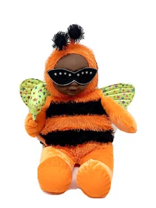 Vintage Zuckerhut Kostüm Kinder 17 Zoll Halloween Schmetterling Fee Plüschpuppe RAR - Bild 1 von 4