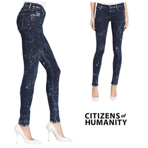 Citizens Of Humanity Women’s Cosmos Acid Wash Aveden Skinny Jeans Size 25 - Picture 1 of 9
