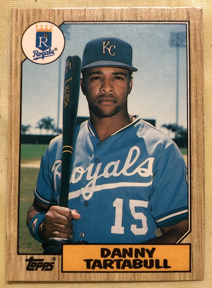 1987 Topps Traded Tiffany Glossy Danny Tartabull Rookie Card #120T Mariners VF - Image 1 of 2