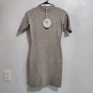 Prinzessin Polly Damen Pullover Kleid Grau Marine Mini Kurzarm Freizeit Größe 4 - Bild 1 von 13