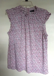 Adriana Papell Womens XL Blouse Sleeveless Top Multicolor - Picture 1 of 4