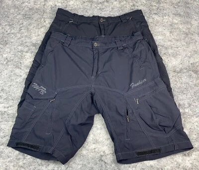 2 Funkier Men’s XXL Black Blue Baggy MTB Cycling Shorts Quick Dry Zipper Pockets - Image 1 of 4