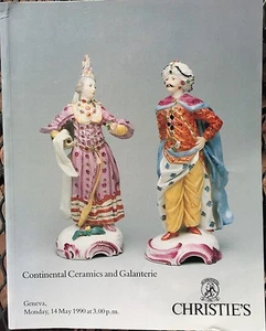 CHRISTIES Auction Catalog 5/14/1990 Continental Ceramics & Galanterie - Geneva - Picture 1 of 12
