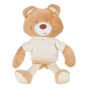 Kuscheltier Plüsch Berlingot Hase Rabbit Hase Bunny weiches Herz Pullover beige BRAUN  - Bild 1 von 2