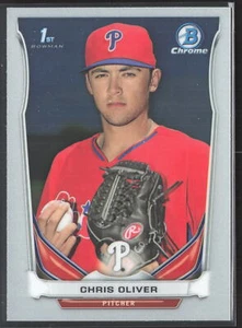 2014 Bowman Draft #CDP106 Chris Oliver Chrome Philadelphia Phillies - Picture 1 of 2