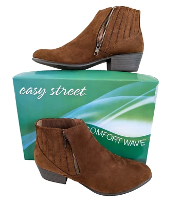 Esprit Womens Ankle Boots Size 8 Tracy Whiskey Brown Side Zip - Image 1 of 4