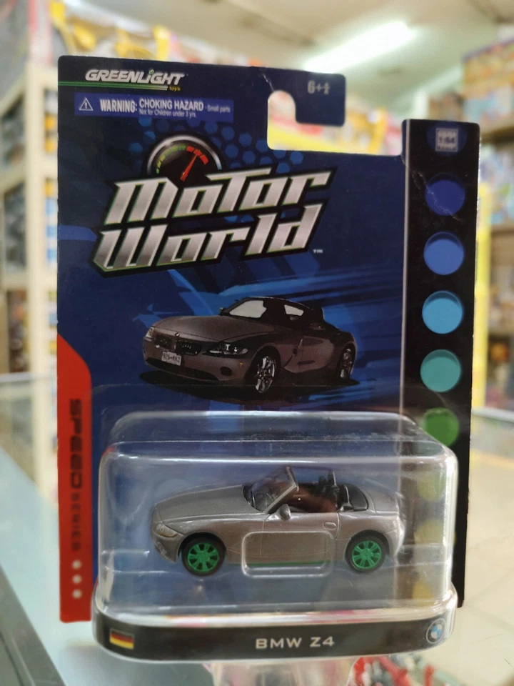 Greenlight 1:64 Motor Serie Mundial Velocidad BMW Z4 Verde Máquina Diecast Coche Juguetes Foto 1 de 4