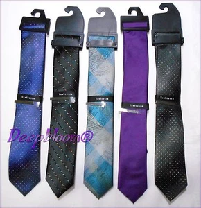 VAN HEUSEN MEN'S NECK TIE SLIM WITH TIE BAR NEW - Bild 1 von 11