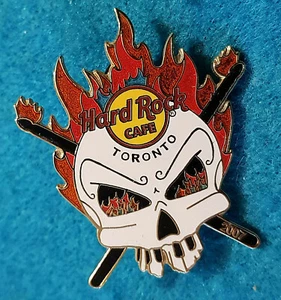 BAQUETAS CALAVERA CABEZA LLAMA TORONTO CANADA HRC 2007 Hard Rock Café PIN LE - Imagen 1 de 1