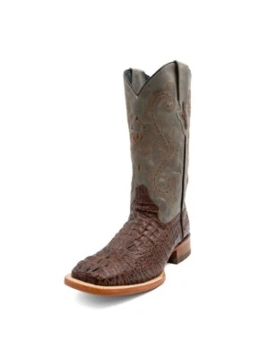 Ferrini Western Boots Mens Caiman Print Cowboy Sport Rust 40393-23 - Image 1 of 4