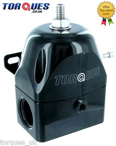 Torques AN-10 ORB-10 EFI Adjustable Fuel Pressure Regulator 30-70 PSI In Black - Picture 1 of 1