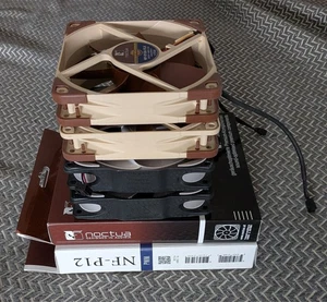 Lot of 6x 120mm PC Fans – Noctua & Noiseblocker – Lightly Used - Bild 1 von 7