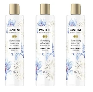 3 X Pantene Nutrient Blends Illuminating Colour Care Shampoo Jojoba Oil 270mL - Picture 1 of 2