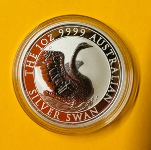2020 Australian Swan $1 Investment Coin 1 oz Silver Bullion Coin in Capsule - Bild 1 von 2