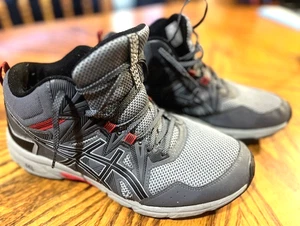 Asics Gel Venture 8 MT Athletic Trail Shoe Grey Red Mens Size 10.5 - Picture 1 of 6