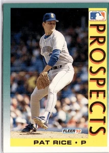 1992 Fleer Top Prospects 658 Pat Rice Rookie Seattle Mariners Baseball Card - Picture 1 of 7