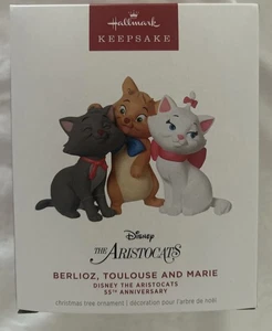 Hallmark Andenken Aristocats 55th Ann. Disney Ornament Berlioz Toulouse & Marie - Bild 1 von 4
