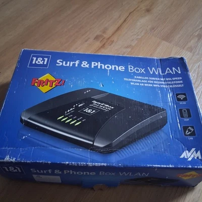 FRITZ! Box 1&1 Surf & Phone WLAN Router DSL Modem - Bild 1 von 4