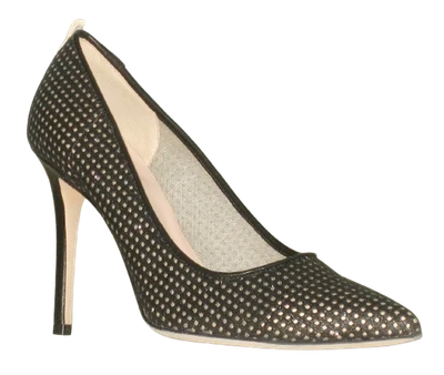 NEW Sarah Jessica Parker Fishnet FAWN Pump Women 40.5 Made In ITALY MSRP$365 - Image 1 of 4