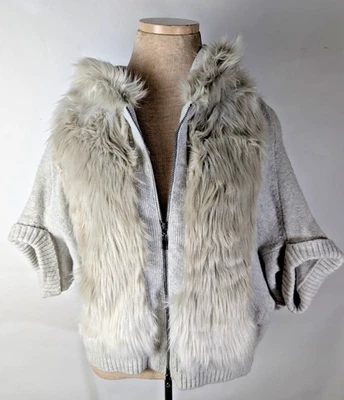 Sleeping on Snow Anthropologie Mujeres Imitación Piel Cremallera Sudadera Chaleco Talla S Foto 1 de 4