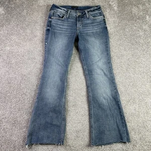 Jeans argento donna 27X27 blu suki bootcut vita bassa lavaggio medio denim - Foto 1 di 12