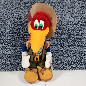 Woody Woodpecker Safari Plüschtier 14 Zoll Universal Studios 1999 Walter Lantz NEU! - Bild 1 von 11