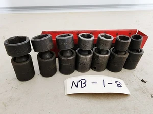 Set of 7- Mac Tools XUP SAE Swivel Impact Socket Set 3/8"- 3/4" - Picture 1 of 8