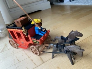 Playmobil Postkutsche Westernkutsche Cowboy Western komplett Set - Bild 1 von 2