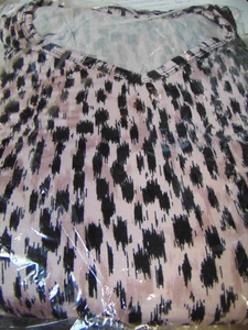 Bali Pajama set sleepwear Super Soft Fleece Sleep Wear xl pink animal print - Picture 1 of 1