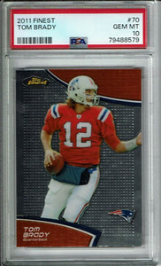 2011 Topps Finest Tom Brady #70 PSA 10