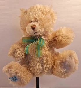Beige Sophie Teddy Sophie Bear with Green and Yellow Bow Bears of Hope 25cm - Picture 1 of 9
