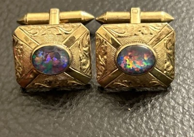 Gemelos OPAL oro amarillo 18k, 10gr Foto 1 de 4