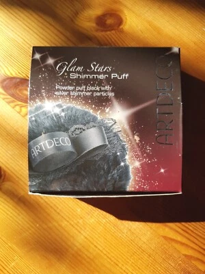 Shimmer Puff mit Silberglitzer-Partikel Gesichtspuder  - Bild 1 von 3