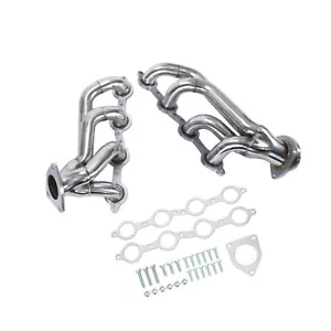 Cabezales de escape Shorty para 02~16 Chevy Silverado 1500 2500HD 3500HD 4.8 5.3 6.0 - Imagen 1 de 10