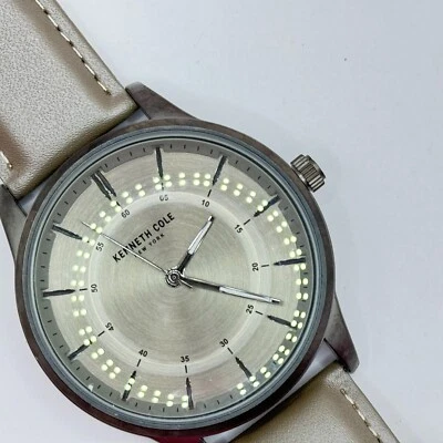 Kenneth Cole New York Men's Watch With Genuine Leather Strap KCWGA21799 Brown - Image 1 of 4